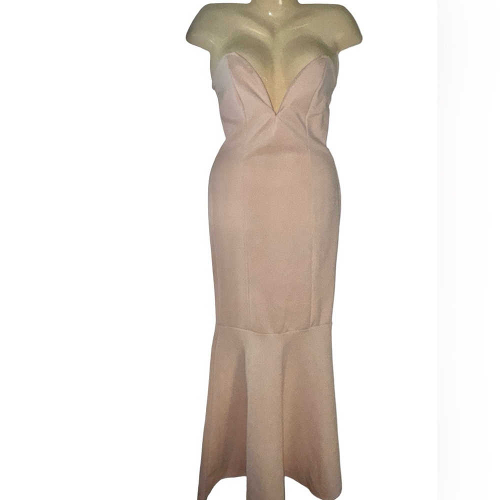 Club L London Strapless Blush Dress